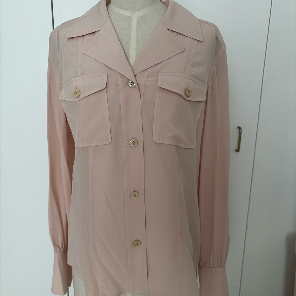 Kate Spade Pink Long Sleeve Button Down Shirt